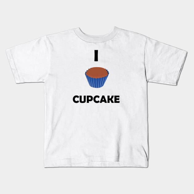 Funny design saying I Cupcake, Bakery, cute delicious cupcake Kids T-Shirt by Allesbouad
